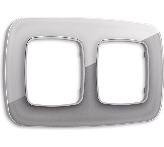 Рамка на 2 поста Ambrella VOLT OMEGA Radian OF320502 1