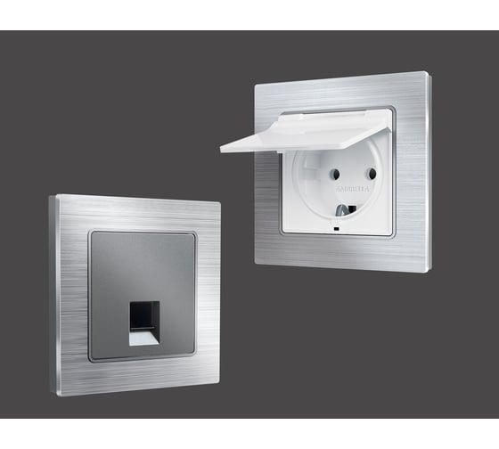 Рамка на 2 поста Ambrella VOLT ALFA Platos AF550102