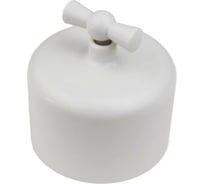 Выключатель 1-клавишный Electraline пластик, цвет белый R1-210-21