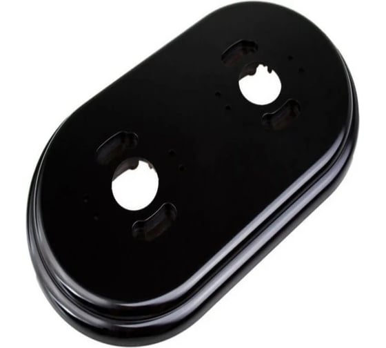 Рамка 2-местная Electraline R, пластик, черный RF1-620-23 1