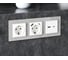 Рамка на 3 поста Ambrella VOLT ALFA Platos AF330403 2