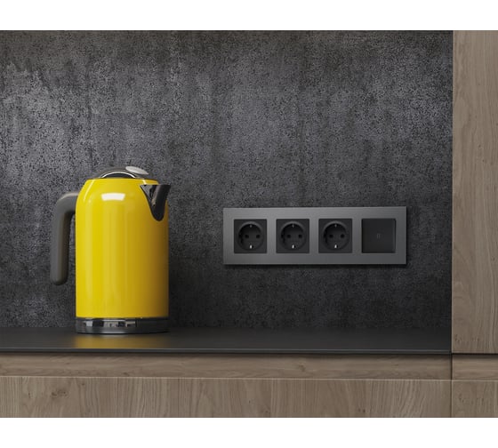 Рамка на 3 поста Ambrella VOLT ALFA Qubi AF250653