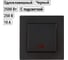Выключатель TDM ELECTRIC 1 клавишный с подсветкой 10А черный Сенеж TDM SQ1816-0304 2