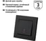 Выключатель TDM ELECTRIC на 2 направления 1 клавишный с подсветкой 10А черный Сенеж TDM SQ1816-0308 4