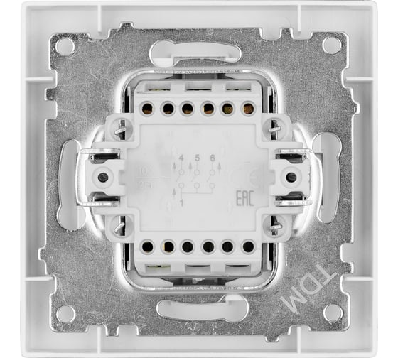 Выключатель TDM ELECTRIC 3-х клавишный 10А черный Сенеж TDM SQ1816-0303