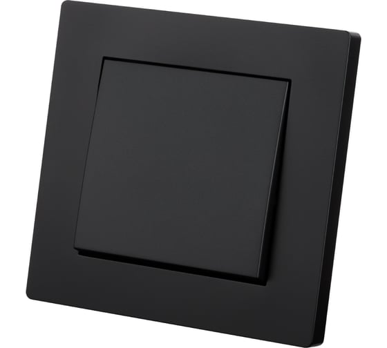 Выключатель TDM ELECTRIC 1 клавишный 10А черный Сенеж TDM SQ1816-0301 1