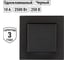 Выключатель TDM ELECTRIC 1 клавишный 10А черный Сенеж TDM SQ1816-0301 2