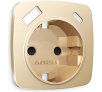 Лицевая панель Ambrella VOLT для электрической розетки с заземлением со шторками, 2USB A+C OMEGA OP6100