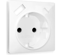 Лицевая панель Ambrella VOLT для электрической розетки с заземлением со шторками, 2USB A+C ALFA AP1100