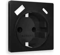 Лицевая панель Ambrella VOLT для электрической розетки с заземлением со шторками, 2USB A+C ALFA AP8100