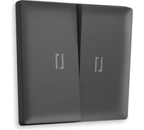 Лицевая панель для 2-клавишных выключателей с подстветкой Ambrella VOLT ALFA AP9040