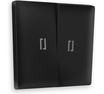 Лицевая панель для 2-клавишных выключателей с подстветкой Ambrella VOLT ALFA AP8040