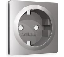 Лицевая панель Ambrella VOLT для электрической розетки с заземлением ALFA AP5060