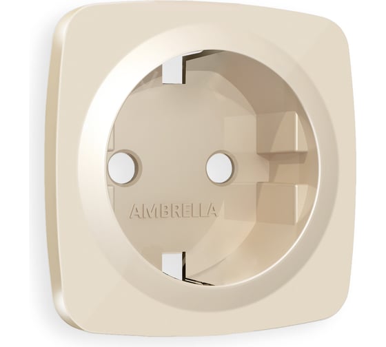 Лицевая панель Ambrella VOLT для электрической розетки с заземлением OMEGA OP3060 1