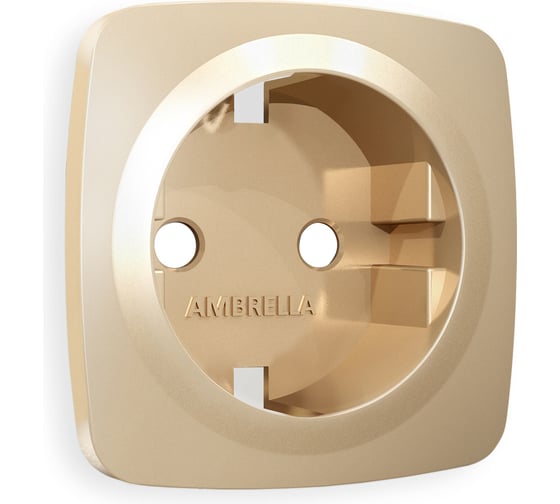 Лицевая панель Ambrella VOLT для электрической розетки с заземлением OMEGA OP6060 1