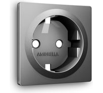 Лицевая панель Ambrella VOLT для электрической розетки с заземлением ALFA AP6560