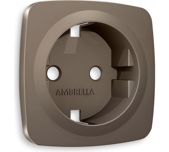 Лицевая панель Ambrella VOLT для электрической розетки с заземлением OMEGA OP6360 1