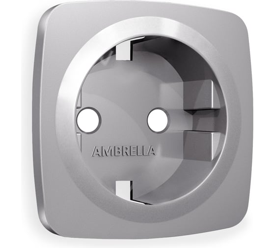 Лицевая панель Ambrella VOLT для электрической розетки с заземлением OMEGA OP5060