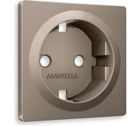 Лицевая панель Ambrella VOLT для электрической розетки с заземлением ALFA AP6360