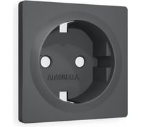 Лицевая панель Ambrella VOLT для электрической розетки с заземлением ALFA AP9060