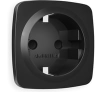 Лицевая панель Ambrella VOLT для электрической розетки с заземлением со шторками OMEGA OP8070