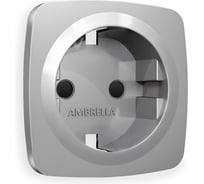 Лицевая панель Ambrella VOLT для электрической розетки с заземлением со шторками OMEGA OP5070