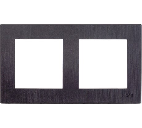 Рамка Luxar Mosaic на 2 поста, черная, горизонтальная (20.902.03) 4606400430803
