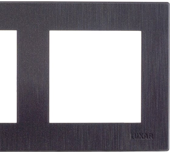 Рамка Luxar Mosaic на 2 поста, черная, горизонтальная (20.902.03) 4606400430803