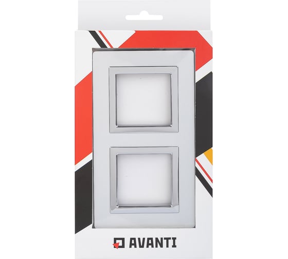 Рамка из алюминия DKC Avanti серая, 2 поста, 4 мод. 4404834