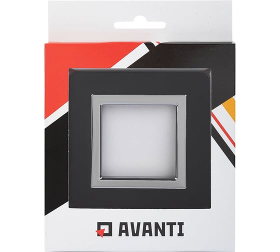 Рамка из алюминия DKC Avanti черная, 1 пост, 2 мод. 4402832