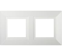 Рамка из металла DKC Avanti белая, 2 поста, 4 мод. 4400854