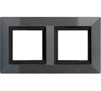 Рамка из металла DKC Avanti темно-серая, 2 поста, 4 мод. 4403854