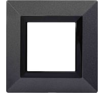 Рамка из металла DKC Avanti темно-серая, 1 пост, 2 мод. 4403852