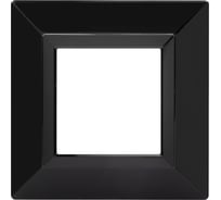 Рамка из металла DKC Avanti черная, 1 пост, 2 мод. 4402852