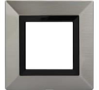 Рамка из металла DKC Avanti никелированная, 1 пост, 2 мод. 4409852