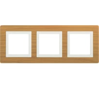 Рамка из натурального дерева DKC Avanti беленый дуб, 3 поста, 6 мод. 4400846