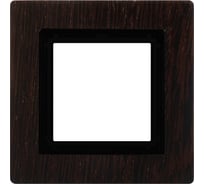Рамка из натурального дерева DKC Avanti венге, 1 пост, 2 мод. 4402842