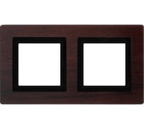 Рамка из натурального дерева DKC Avanti венге, 2 поста, 4 мод. 4402844