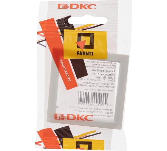 Декоративная вставка для рамок из натуральных материалов DKC Avanti белая, 1 пост, 2 мод. 4400822D