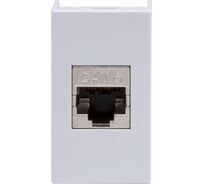 Розетка DKC RJ 45, кат.6, экранированная, Viva, 1 модуль, серая, 1 шт. 45168