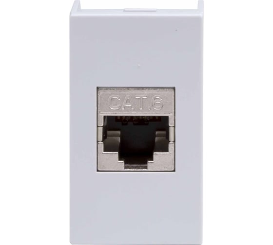 Розетка DKC RJ 45, кат.6, экранированная, Viva, 1 модуль, серая, 1 шт. 45168