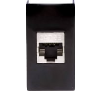 Розетка DKC RJ 45, кат.5E, экранированная, Viva, 1 модуль, черная, 1 шт. 45248