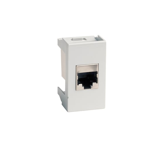 Розетка DKC RJ 45, кат.6, Viva, 1 модуль,сер, 1 шт. 45158