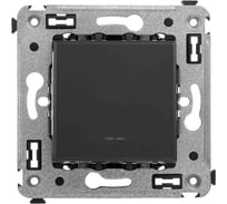 Кнопка одноклавишная в стену DKC, Avanti, Черный матовый 1 ШТ 4412153