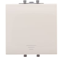 Кнопка одноклавишная DKC модульная, Avanti, Ванильная дымка, 2 модуля 1 ШТ 4405152