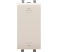 Переключатель DKC модульный, Avanti, Ванильная дымка, 1 модуль 1 ШТ 4405111