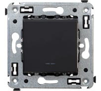 Переключатель DKC одноклавишный в стену, Avanti, Черный матовый 1 ШТ 4412113