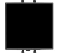 Переключатель DKC одноклавишный модульный, Avanti, Черный квадрат, 2 модуля 1 ШТ 4402112