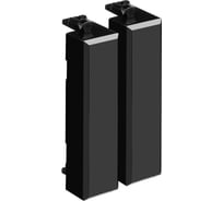 Комплект модульных заглушек DKC Avanti Черный квадрат, 0,5 модуля 2 штуки 1 шт 4402995