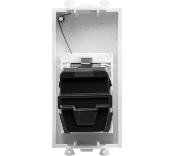 HDMI-розетка модульная DKC Avanti тип А-А, белое облако, 1 модуль 4400251